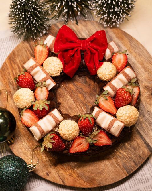 Christmas Brownie Wreath